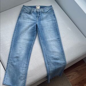 L'AGENCE Light Blue Straight Leg Jeans
